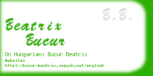 beatrix bucur business card